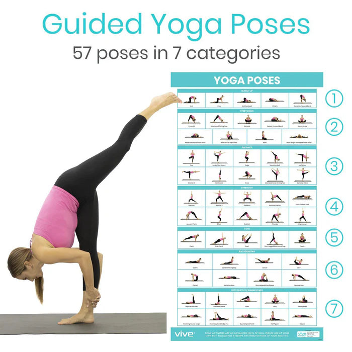 Vive Yoga Poses Poster