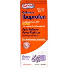 Ibuprofen Children's Children's Oral Suspension Pain Reliever/Fever Reducer, Grape 4 oz