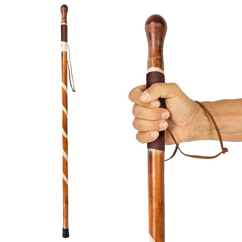 Vive Carved Wooden Walking Stick