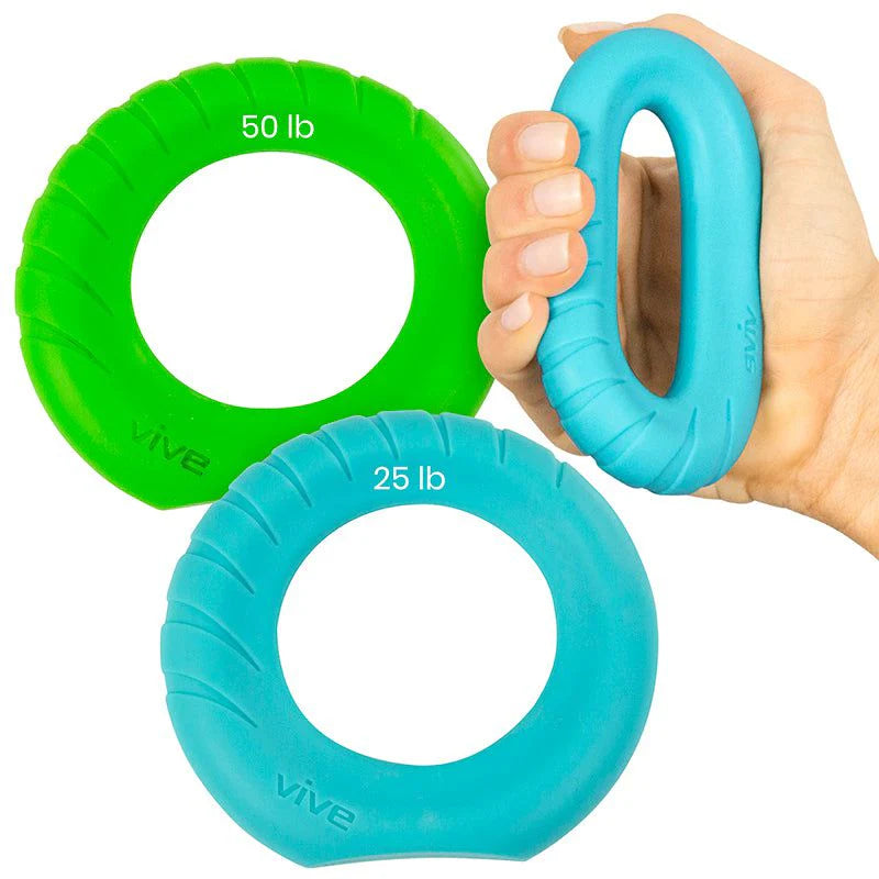 Vive Ergonomic Ring Grips - Hand & Forearm Strength