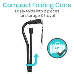 Vive Folding Offset Cane