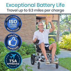 Vive Power Wheelchair - Foldable Long Range Transport Aid