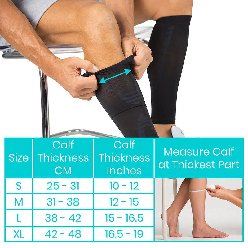 Vive Calf Compression Sleeve - Pain & Swelling Relief