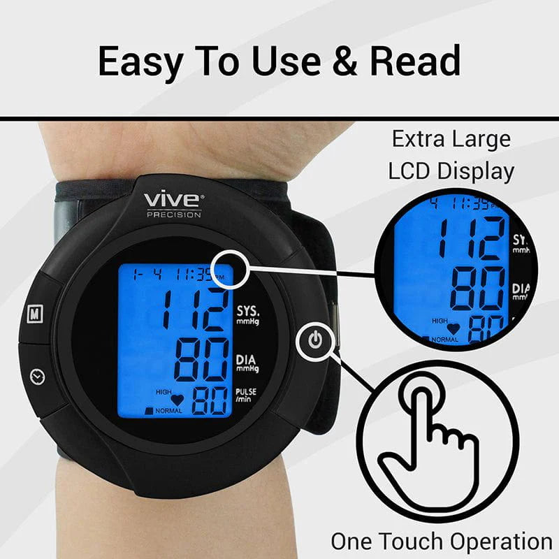 Vive Wrist Blood Pressure Monitor Model: BT-V