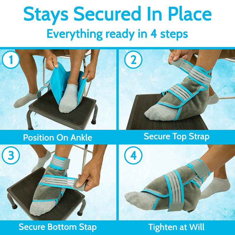 Vive Dual Strap Ankle Ice Pack