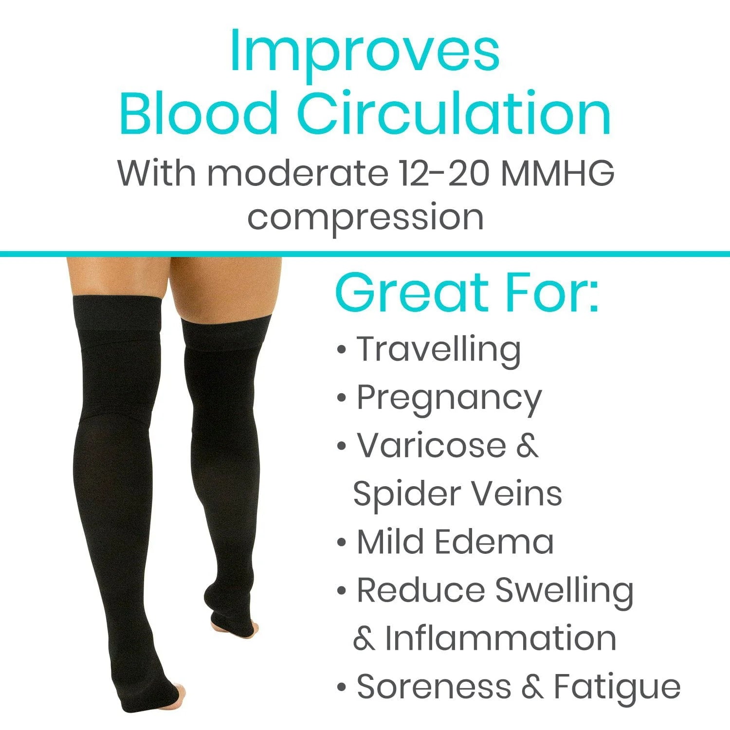 Vive Thigh High Compression Stockings