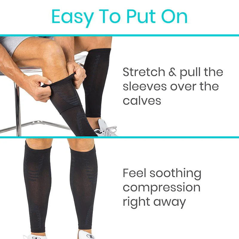 Vive Calf Compression Sleeve - Pain & Swelling Relief