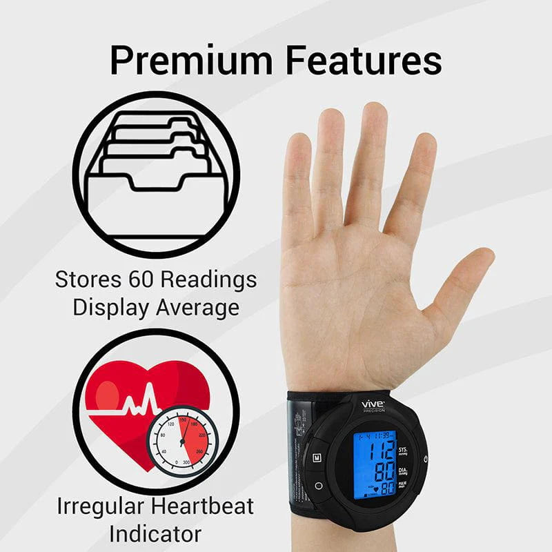 Vive Wrist Blood Pressure Monitor Model: BT-V