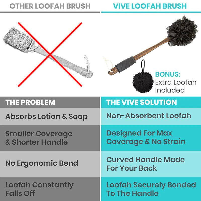 Vive Loofah Brush