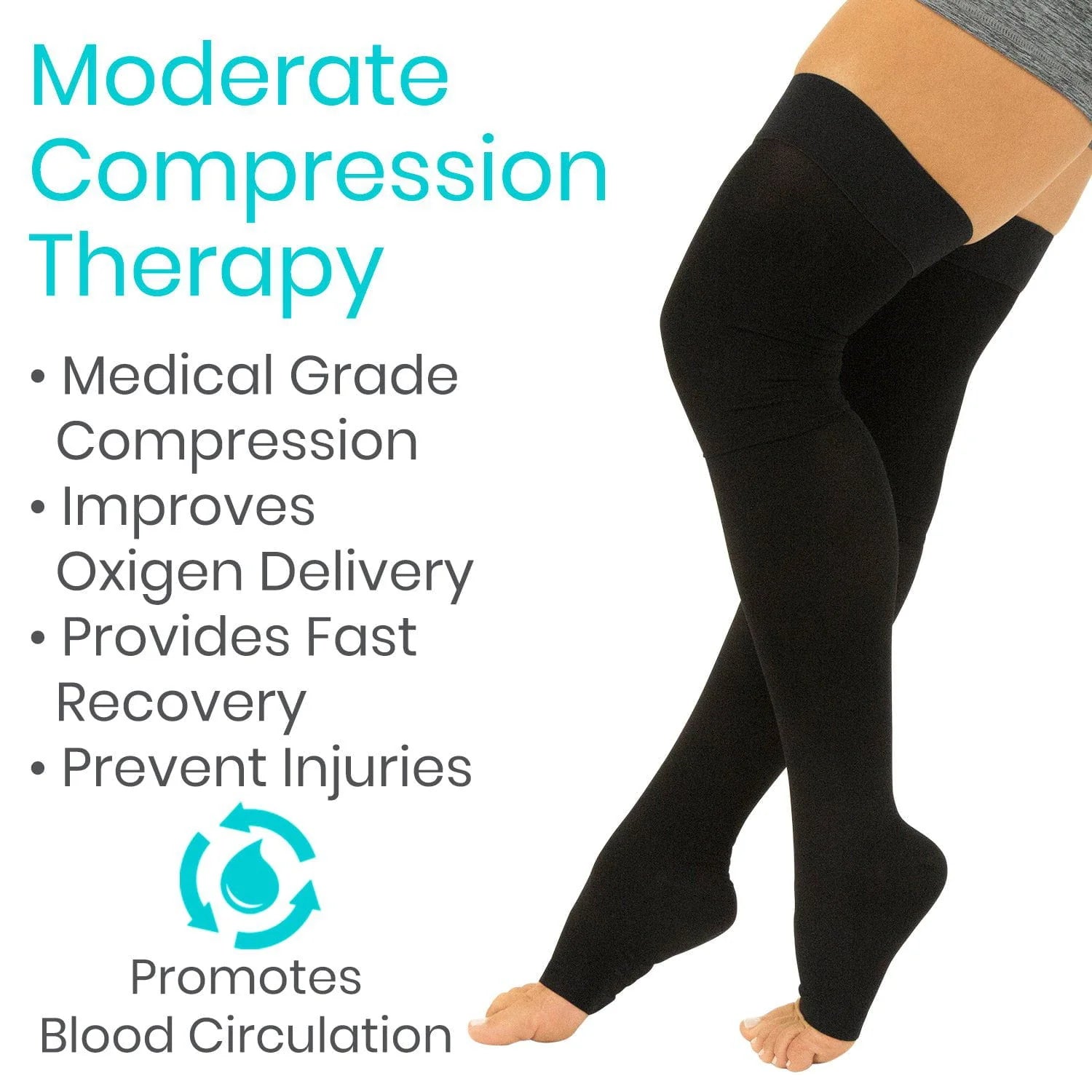 Vive Thigh High Compression Stockings