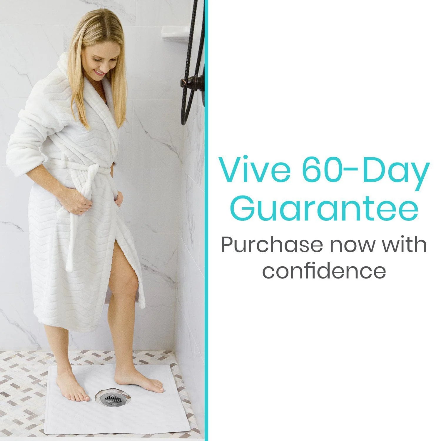 Vive 22" x 22" Shower Mat