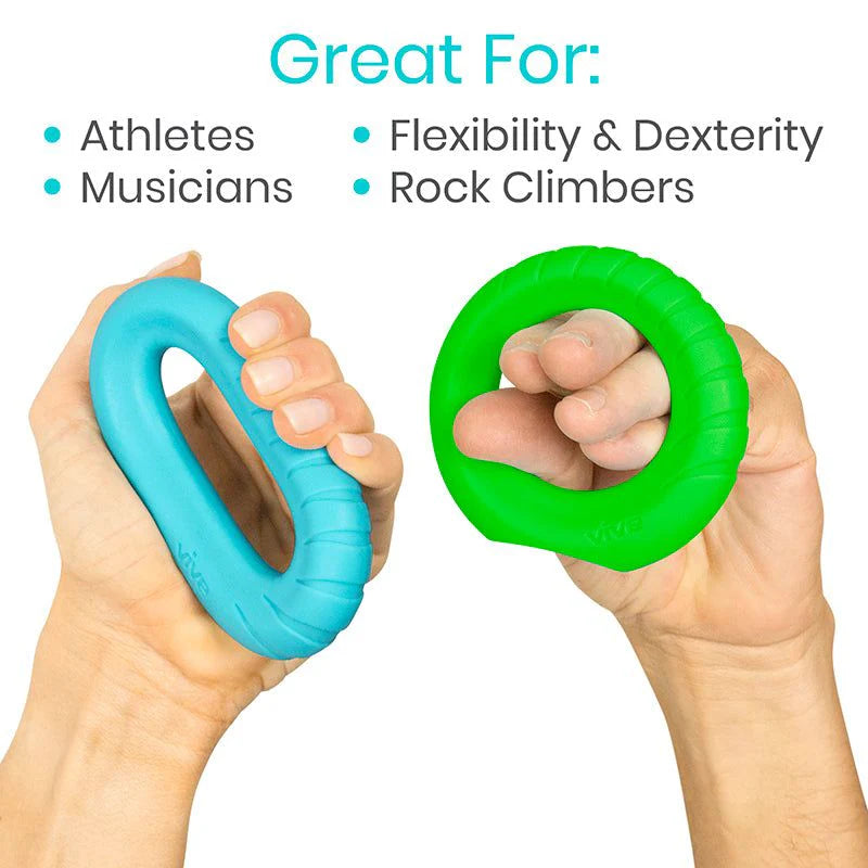 Vive Ergonomic Ring Grips - Hand & Forearm Strength