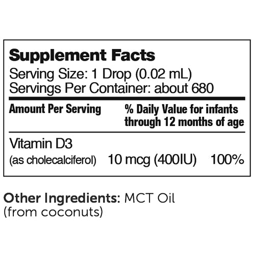 Vitamin D3 Liquid 400 IU