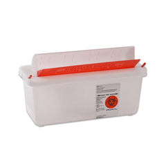 Sharps Container with Mailbox-Style Lid