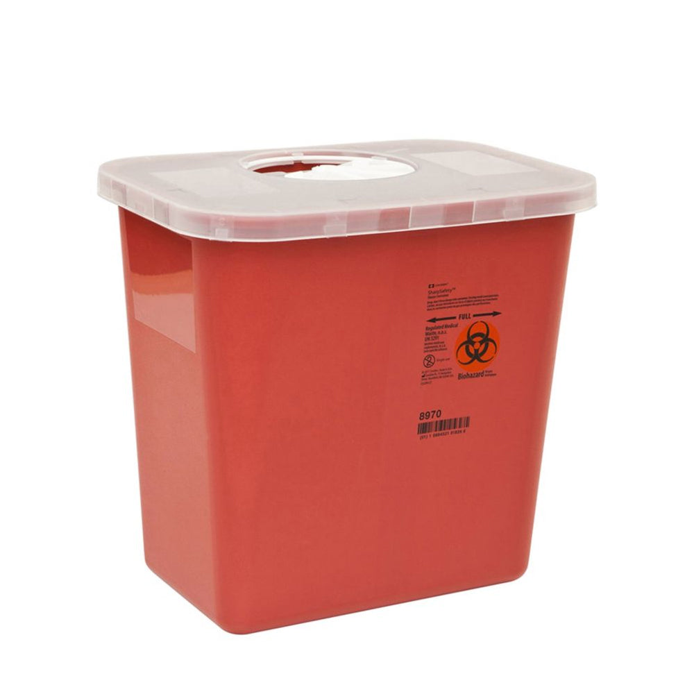 Sharps Containers with Rotor Opening Lid