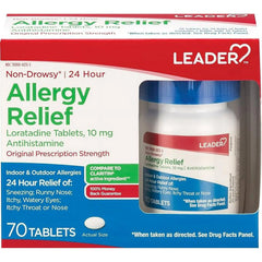 Leader 24 Hour Loratadine Allergy Relief Tablets, 70 Ea, 3 Pack