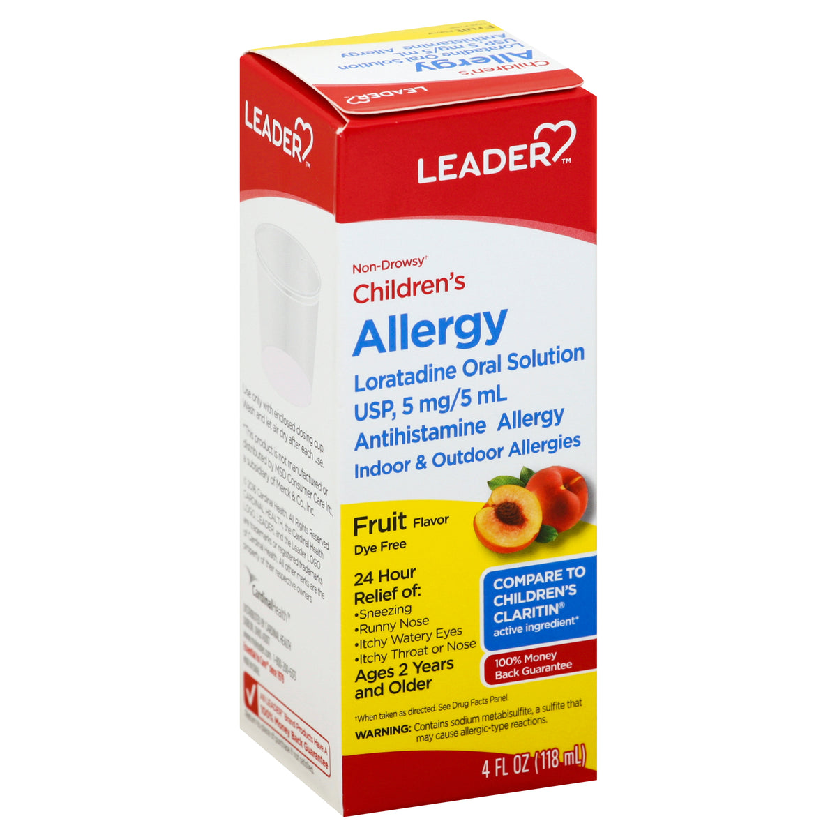 Leader Allergy Medicine Relief 5Mg Oral Liquid Solution Fruit Flavo,R 4 Oz