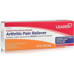 Leader Arthritis Pain Reliever 1% Topical Gel, 1.76 Oz, 2 Pack