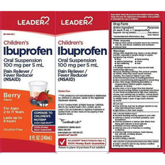 Leader Children'S Ibuprofen Liquid, Berry Flavor, 8 Oz, 2 Pack