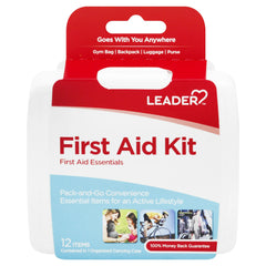 Leader First Aid Kit, 12pieces, 1ct 096295125559A079