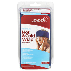 Leader Hot & Cold Wrap, Reusable Head/Neck, Blue 1ct