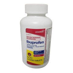 Leader Ibuprofen 200 Mg Pain Reliever And Fever Reducer Caplets, 500 Ea, 3 Pack