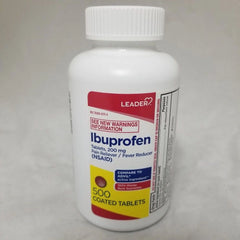 Leader Ibuprofen 200 Mg Pain Reliever And Fever Reducer Caplets, 500 Ea