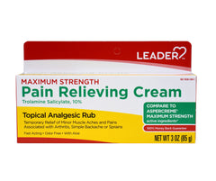 Leader Maximum OTC Strength Arthritis Topical, Muscle Pain Relieving Cream, 3 oz, 6 Pack