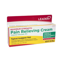 Leader Maximum Strength Pain Relieving Topical Analgesic Arthritis Rub Cream, 3 oz, 2 Pack