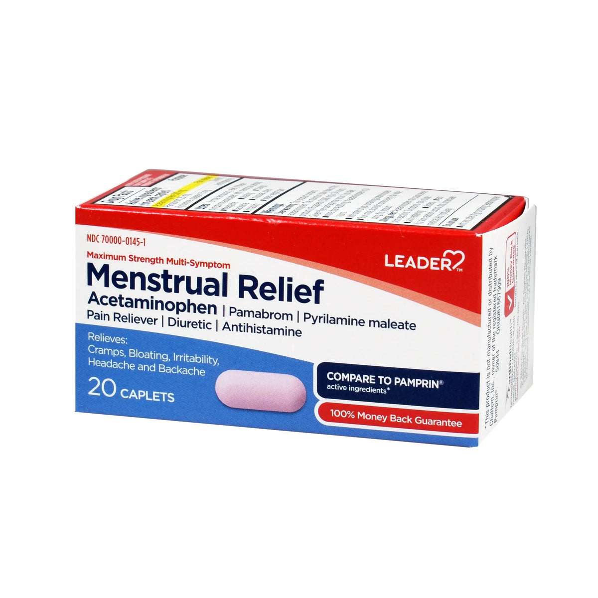 Leader Menstrual Relief, 20 Caplets