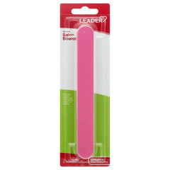 Leader Salon Boards, Pink, 2ct - Dual-Sided Nail Files for Smooth, Shaped Nails