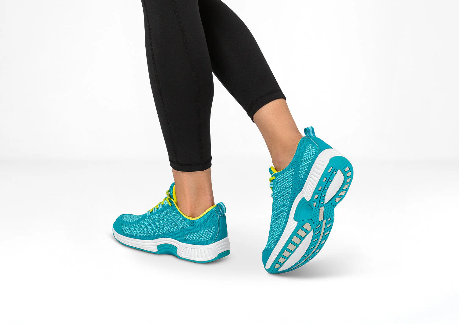 OrthoFeet Coral Turquoise Women's Sneakers