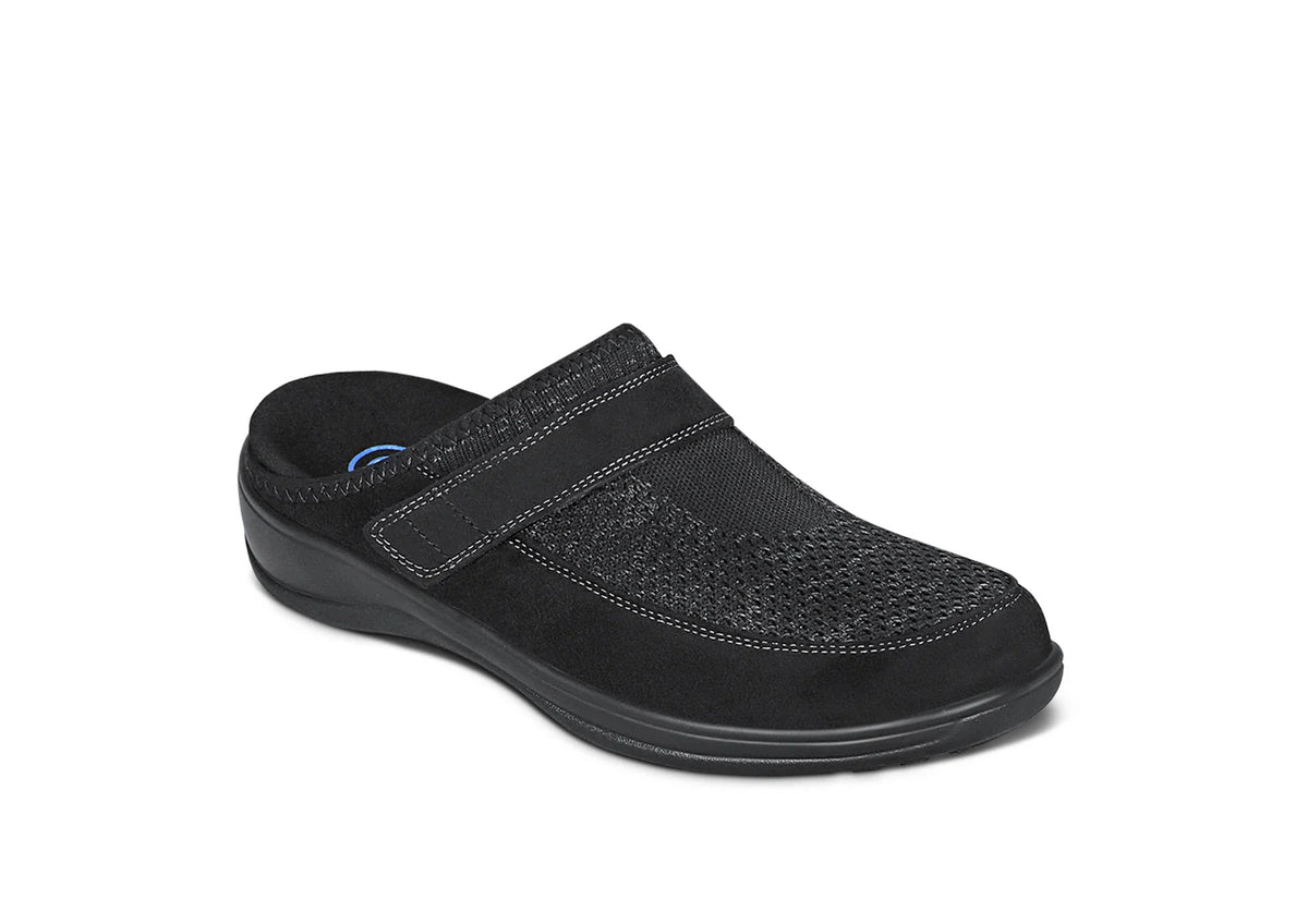 OrthoFeet Louise Women's Slippers - Black