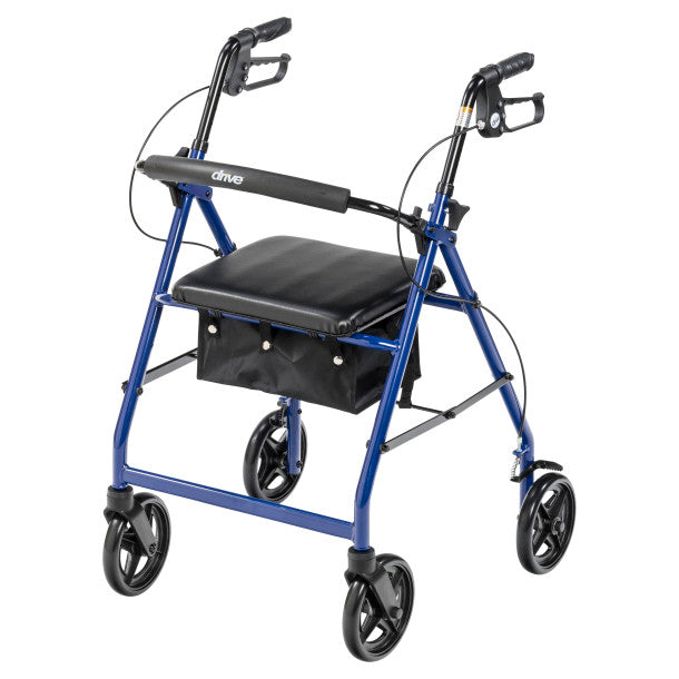 Drive Medical Aluminum Rollator, 7.5" Casters