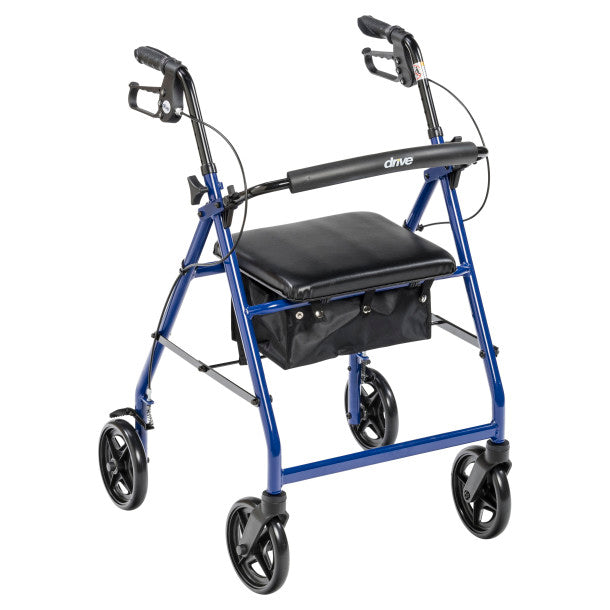 Drive Medical Aluminum Rollator, 7.5" Casters