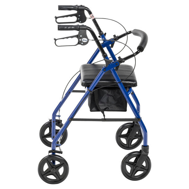 Drive Medical Aluminum Rollator, 7.5" Casters