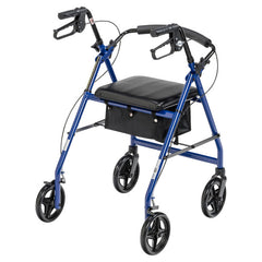 Drive Medical Aluminum Rollator, 7.5" Casters