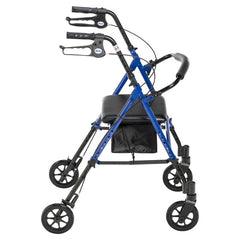 Drive Medical Adjustable Height Rollator, 6" Casters