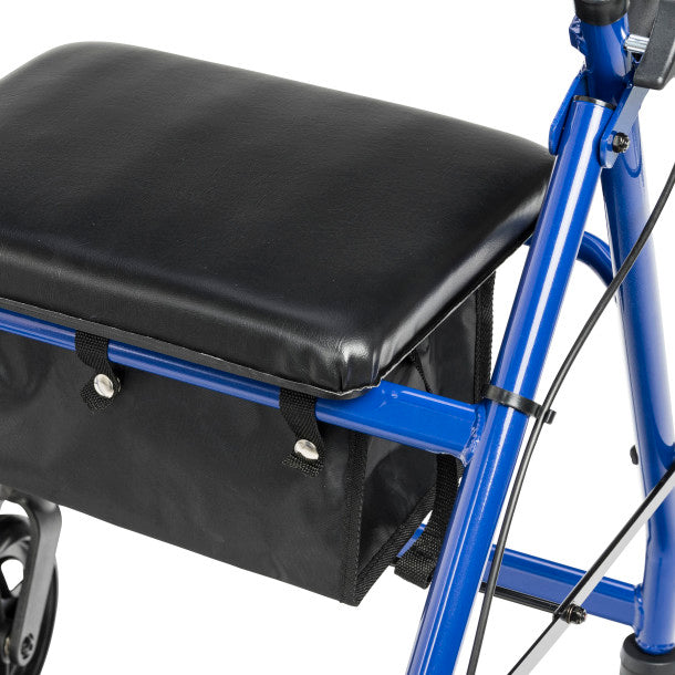 Drive Medical Adjustable Height Rollator, 6" Casters