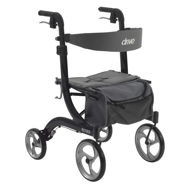 Drive Medical Nitro Aluminum Rollator, 10" Casters