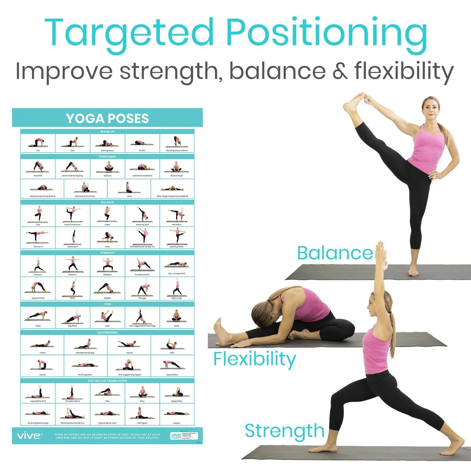 Vive Yoga Poses Poster