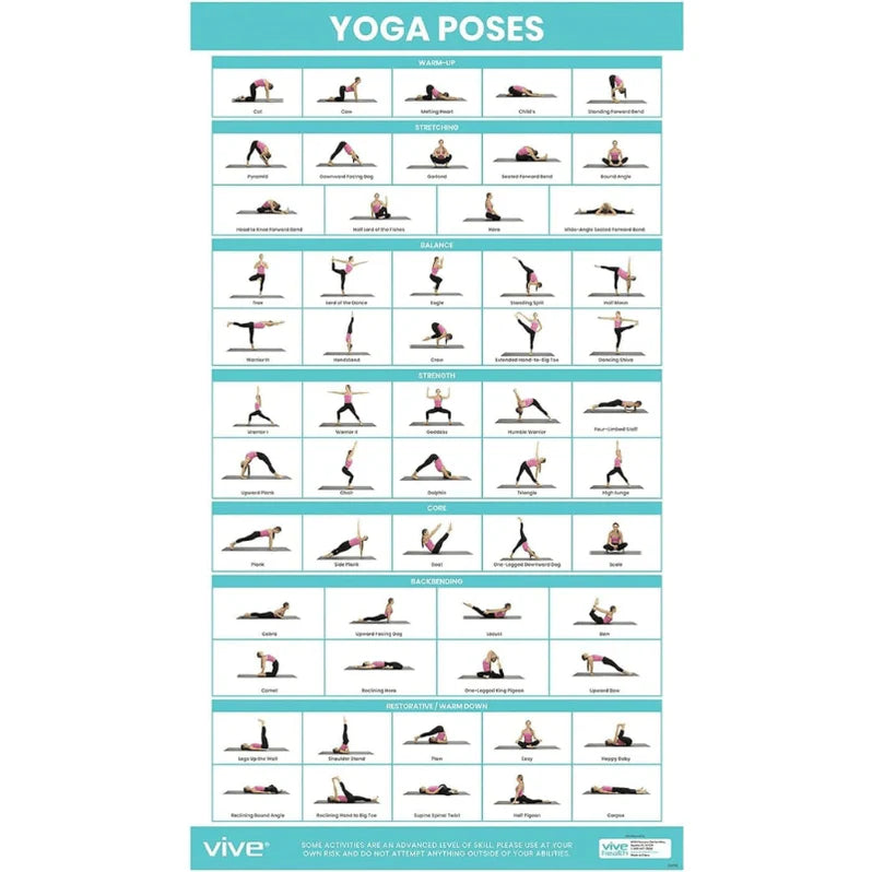 Vive Yoga Poses Poster