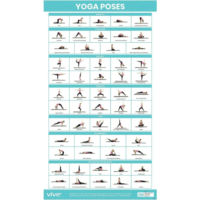 Vive Yoga Poses Poster