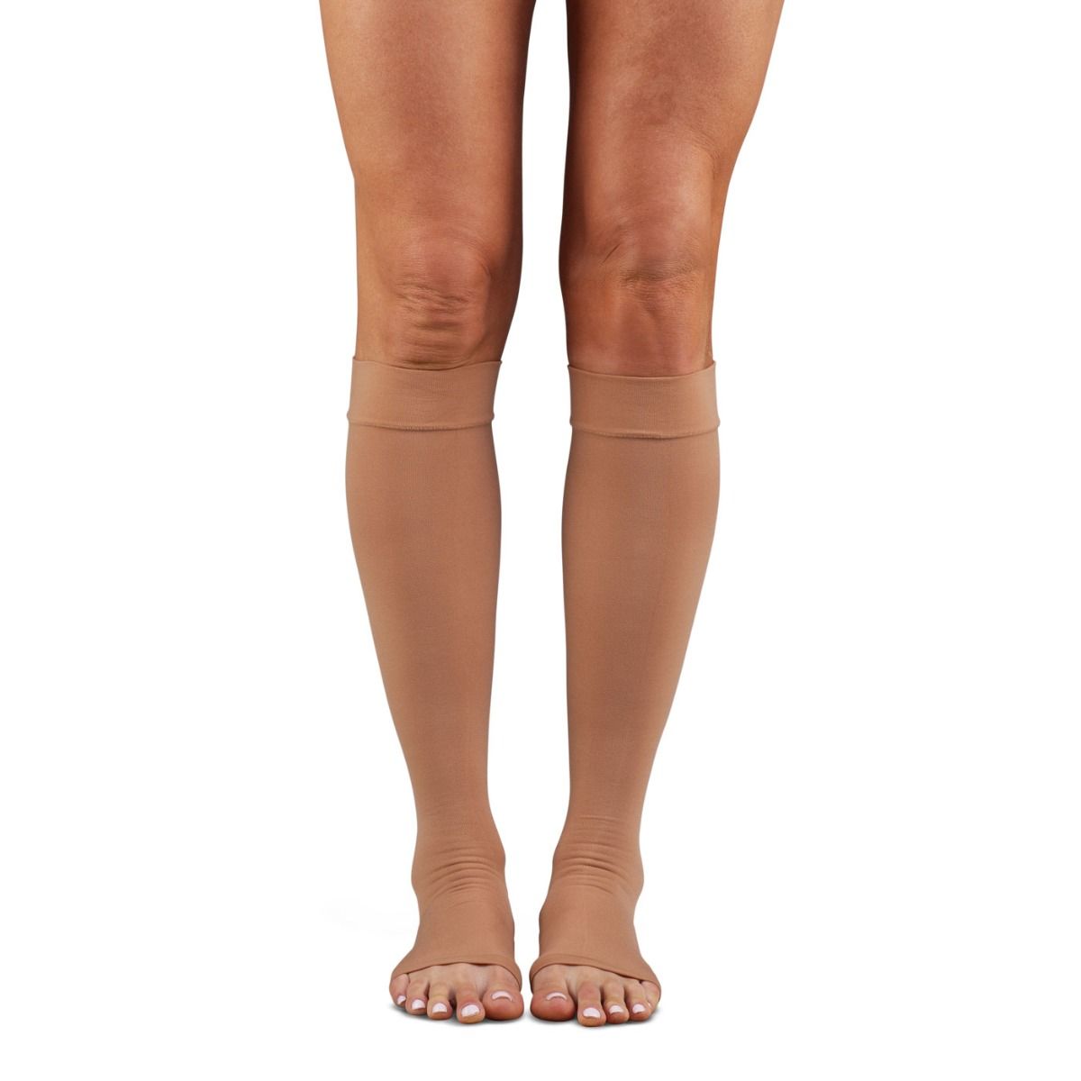 Dr. Comfort Anti-Embolism Compression Stocking Below-Knee Open Toe