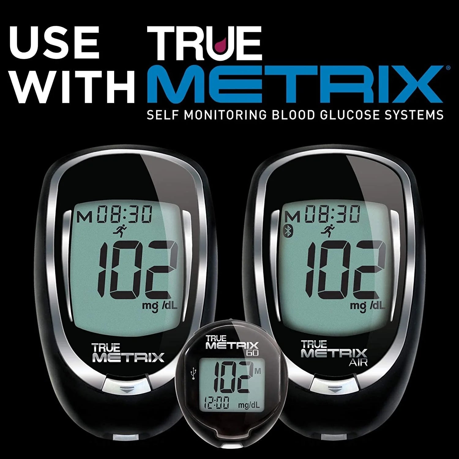 Leader True Metrix Blood Glucose Meter Kit, 1ct 096295126600A1525