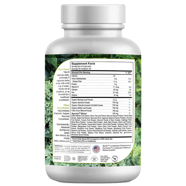 Zahler Core Greens (240) capsules