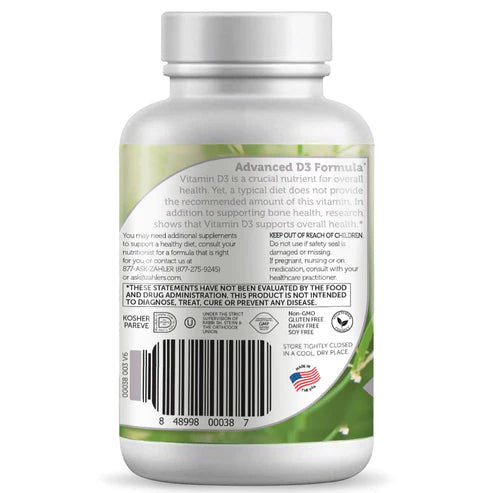 Zahler Vitamin D3 Softgels 3000 IU