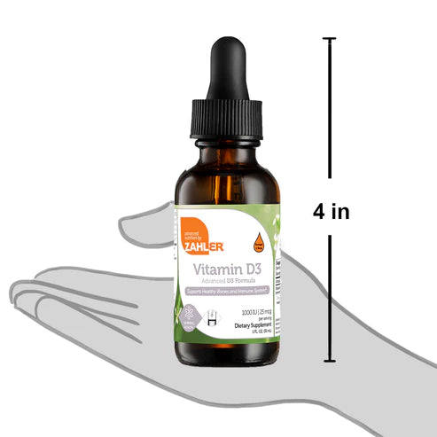 Zahler Vitamin D3 1000 IU (1 oz) 30ml Liquid