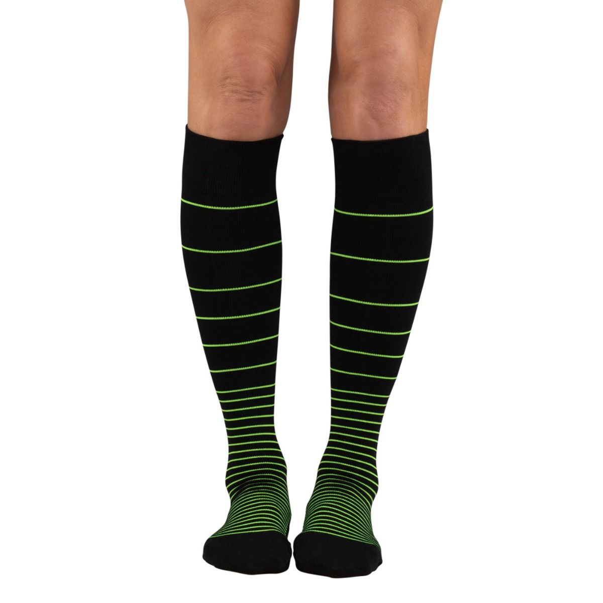 Dr. Comfort Everyday Style Funnel Stripe Unisex Support Socks