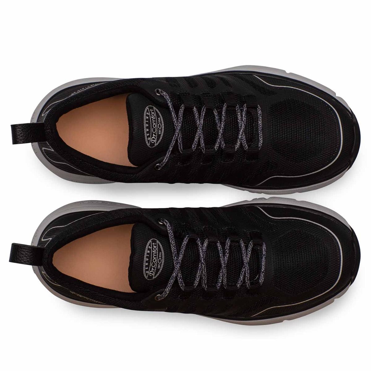 Dr. Comfort Gordon Black Men’s Walking Shoe